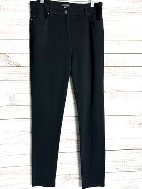 Eileen Fisher Black Slim Stretch Ponte Pants